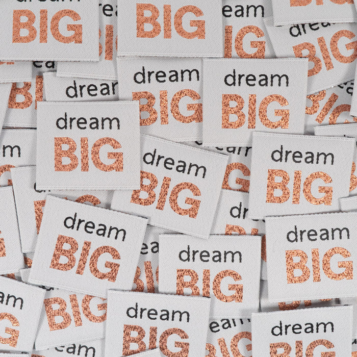 Geweven labels ©ikatee - Dream big - x5