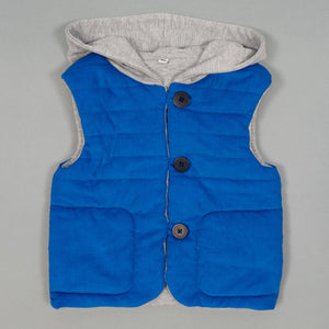 DIY blue vest for kid