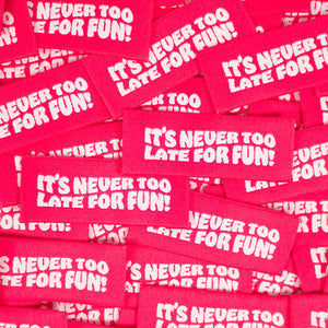 Woven Labels ©ikatee - It's never too late for fun! - x5