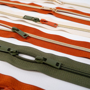 Slider for zipper by the meter ikatee® - Olive