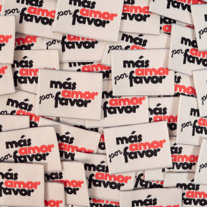 Woven labels ©ikatee - Más amor por favor - x5