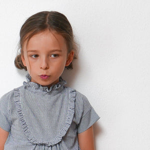 Collar dress and blouse sewing pattern for girls