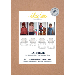 Blouse and dress sewing pattern paper version