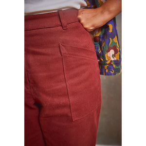 women's high-waisted pants sewing pattern