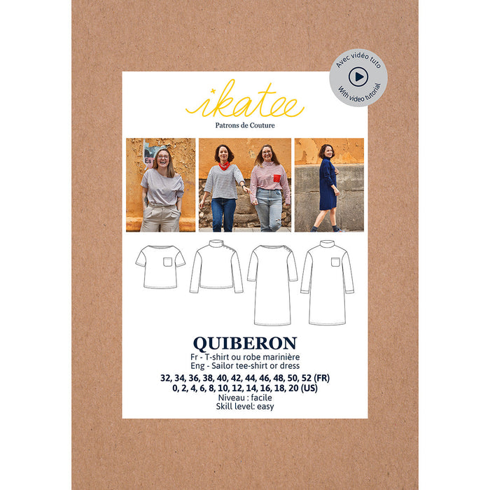QUIBERON - Matrosen-T-Shirt und Kleid - Damen 32-52 - Papier-Schnittmuster