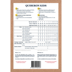 Duo QUIBERON + QUIBERON KIDS Sailor tee-shirt and dress - Paper Sewing Pattern