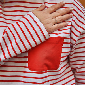 red sailor t-shirt for woman
