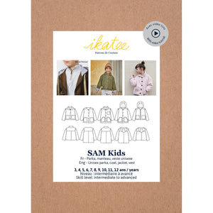 Sewing pattern for parka, jacket and coat