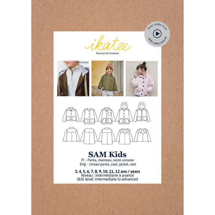 SAM Kids Parka Vest - Unisex 3-12Y - Paper Sewing Pattern