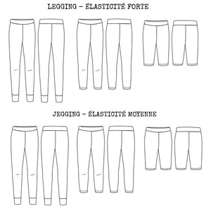 Women's legging and jegging sewing pattern PDF 