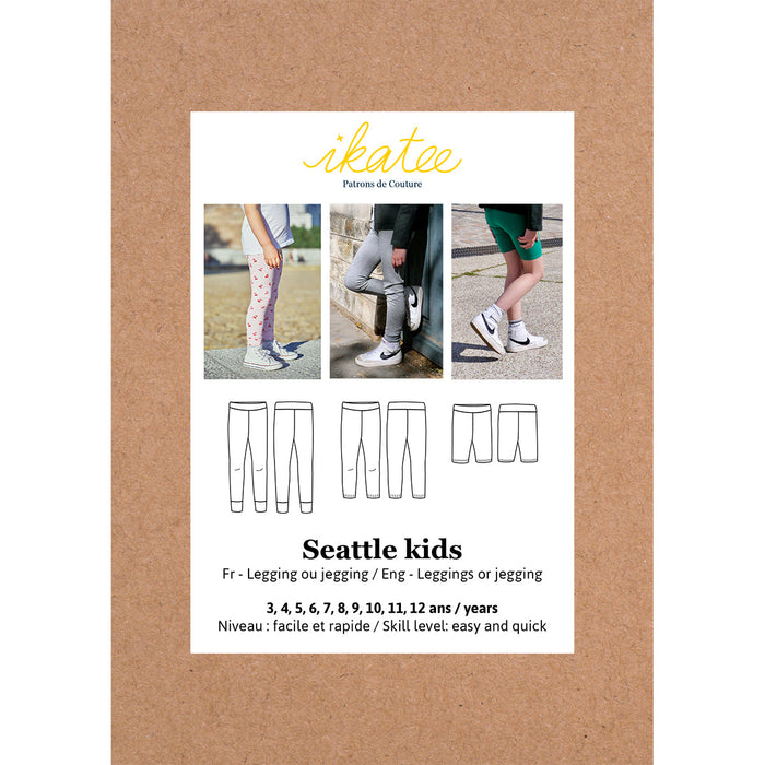SEATTLE Kinder-Legging-Jegging – 3–12 Jahre – Papier-Schnittmuster