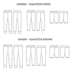Children's legging and jegging sewing pattern PDF