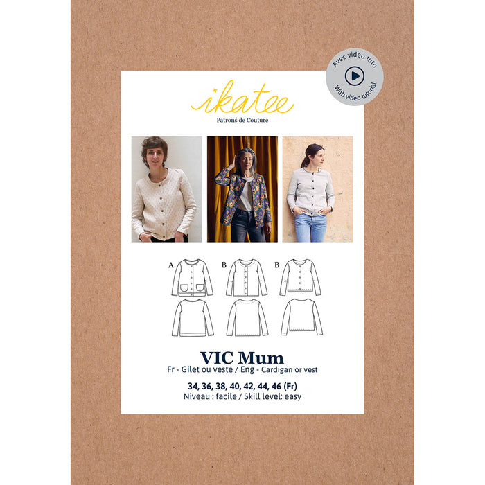 VIC Mum Cardigan - 34/46 - Paper Sewing Pattern