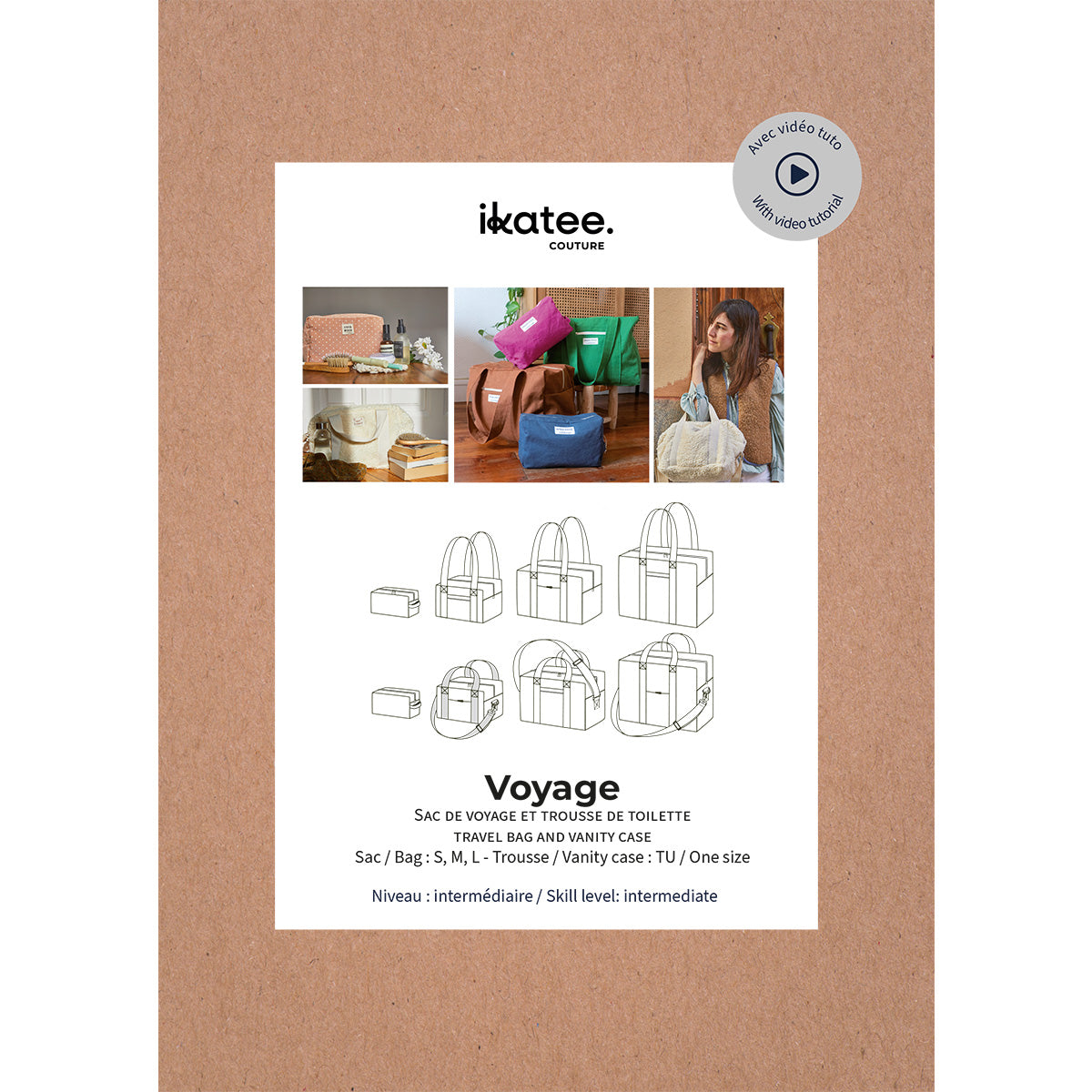 VOYAGE - Travel bag and Vanity case - Paper Sewing Pattern