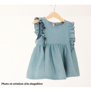 DIY dress and blouse for girls