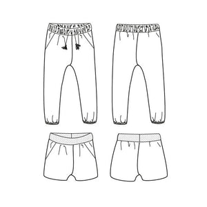 sewing pattern for shorts and pants