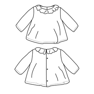 DIY long-sleeved blouse PDF