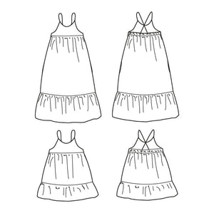 Easy-to-make dress sewing pattern PDF