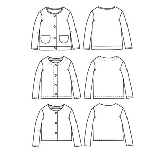 Baby vest and jacket sewing pattern