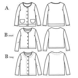 Vest and jacket sewing pattern for women