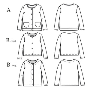 sewing pattern vest/cardigan for kids PDF