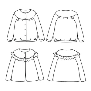 Vest and jacket sewing pattern for women