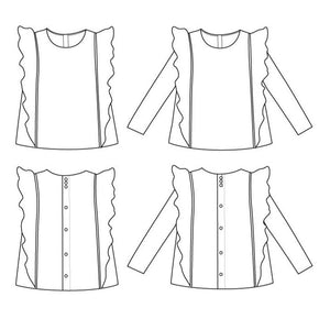 sewing pattern for blouse or t-shirt PDF