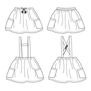 Skirt sewing pattern for children PDF
