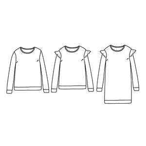 sweatshirt or dress sewing pattern PDF 