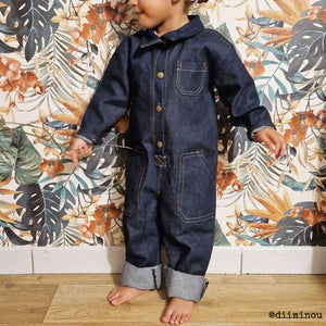 Baby jean suit sewing pattern