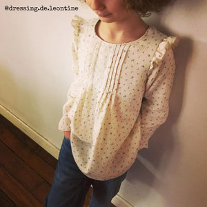 Modern blouse sewing  pattern for girls