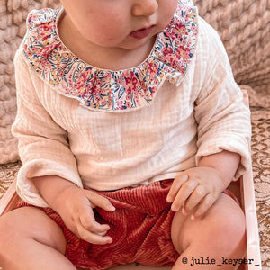Baby blouse sewing pattern PDF format