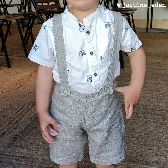 BRIGHTON Pants/shorty with Suspenders - 6M/4Y - PDF Sewing Pattern