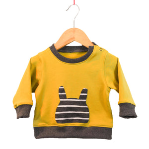 DIY mixed baby placket sweater