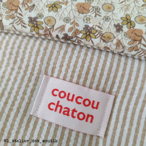 Woven Labels ©ikatee - Coucou chaton - x5