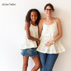 LENA Duo blouse &amp; jurk - meisje + mama - PDF naaipatroon