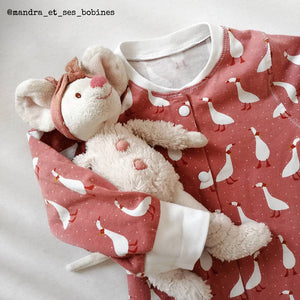 Baby pyjama suit sewing pattern PDF format