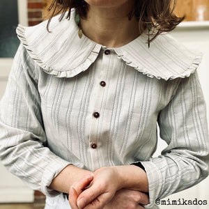 Long sleeve blouse sewing pattern