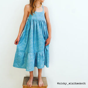 Children's dress sewing  pattern PDF format