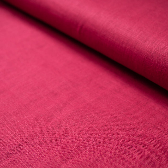 Linen fabric - Cherry