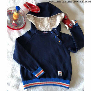 Paper hoodie sewing pattern for children 