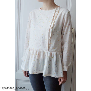 Sewing of long-sleeved blouses for women