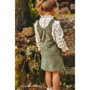 sewing pinafore dress for girl 