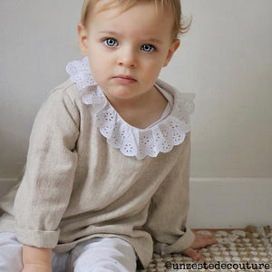 DIY long-sleeved baby blouse