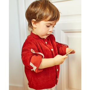 Sewing pattern for long-sleeved baby shirt