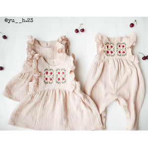 Baby jumpsuit and dress sewing pattern PDF format
