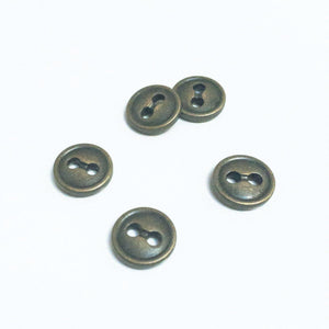 Metal Buttons (à l'unité) - Antic bronze - 12 mm – Ikatee sewing