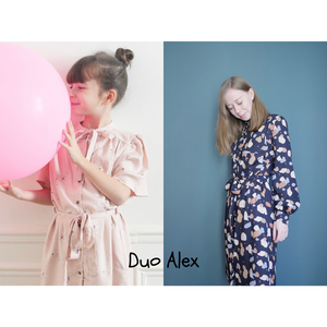 Duo ALEX Kids/Mum - blouse of jurk - papieren naaipatroon