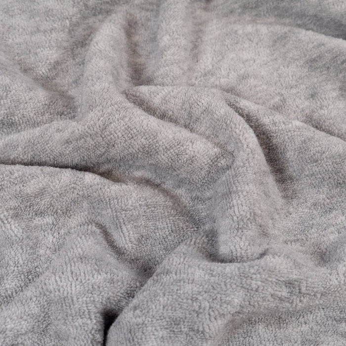 Fine Terry Bouclette Jersey - Mottled Grey