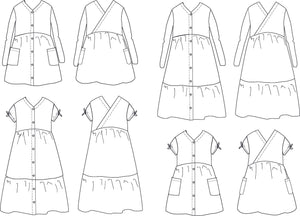 sewing dress for kids and women